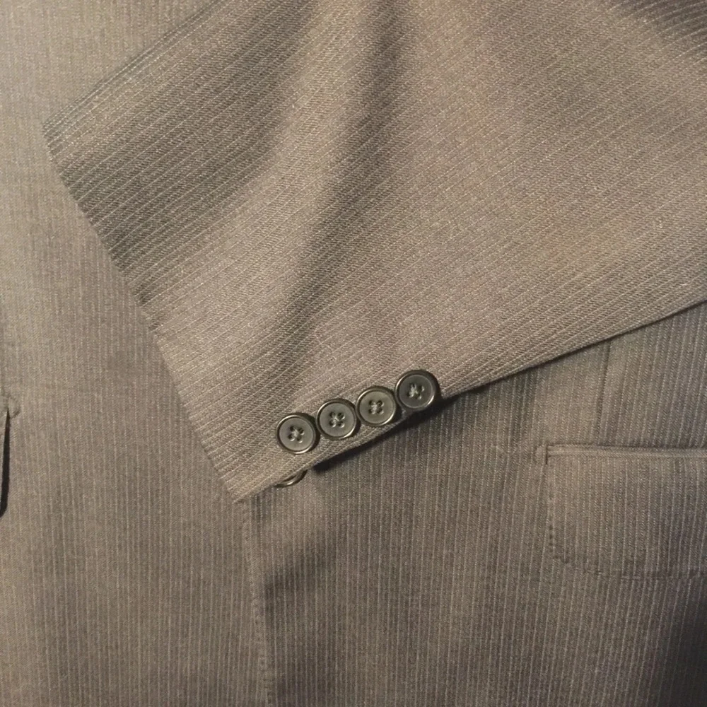 Faconnable Dark Gray Italian‎ Wool Men's Suit Jacket